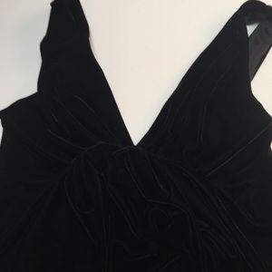 Lizzatti Black Velvet Long Tunic or  Dress Size 8